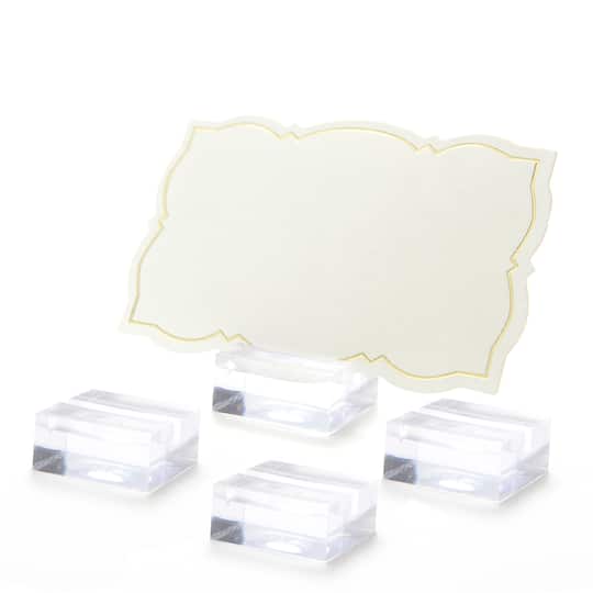 Style Me Pretty Clear Place Card Holders, 12ct.